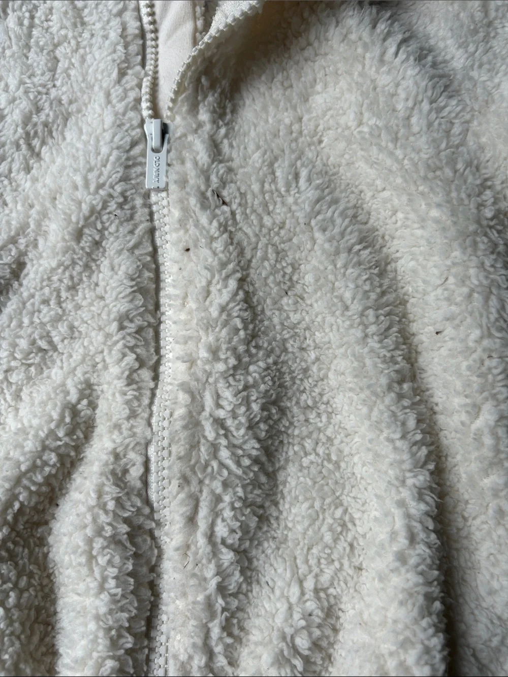 Cozy Cream Teddy Fleece Hooded Jacket